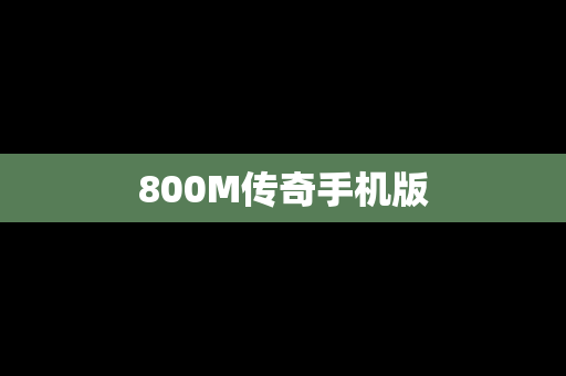 800M传奇手机版